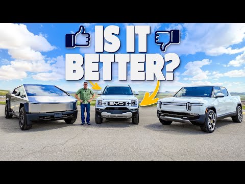 Is the Chinese-Built BYD Shark BETTER Than the All-American Tesla Cybertruck &amp; Rivian R1T?