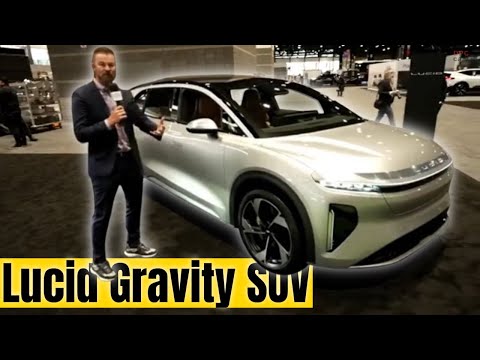 Unveiling the 2025 Lucid Gravity SUV at the Chicago Auto Show