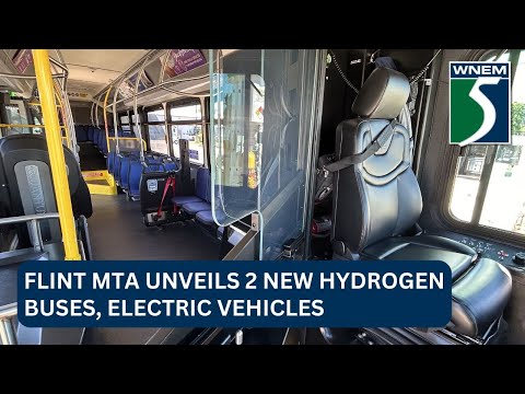 Flint MTA unveils 2 new hydrogen buses, electric vehicles