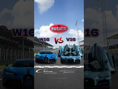 Bugatti Chiron vs Bugatti Tourbillon: Acceleration 0-400 KM/H: DRAG RACE #shorts #bugatti #chiron