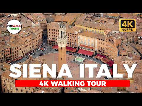 Siena, Italy Walking Tour - 4K60fps with Captions by Prowalk Tours