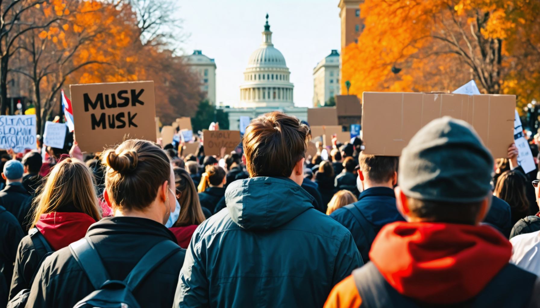 Protesters in Columbus Unite Against Musk's Alleged Overreach in Washington