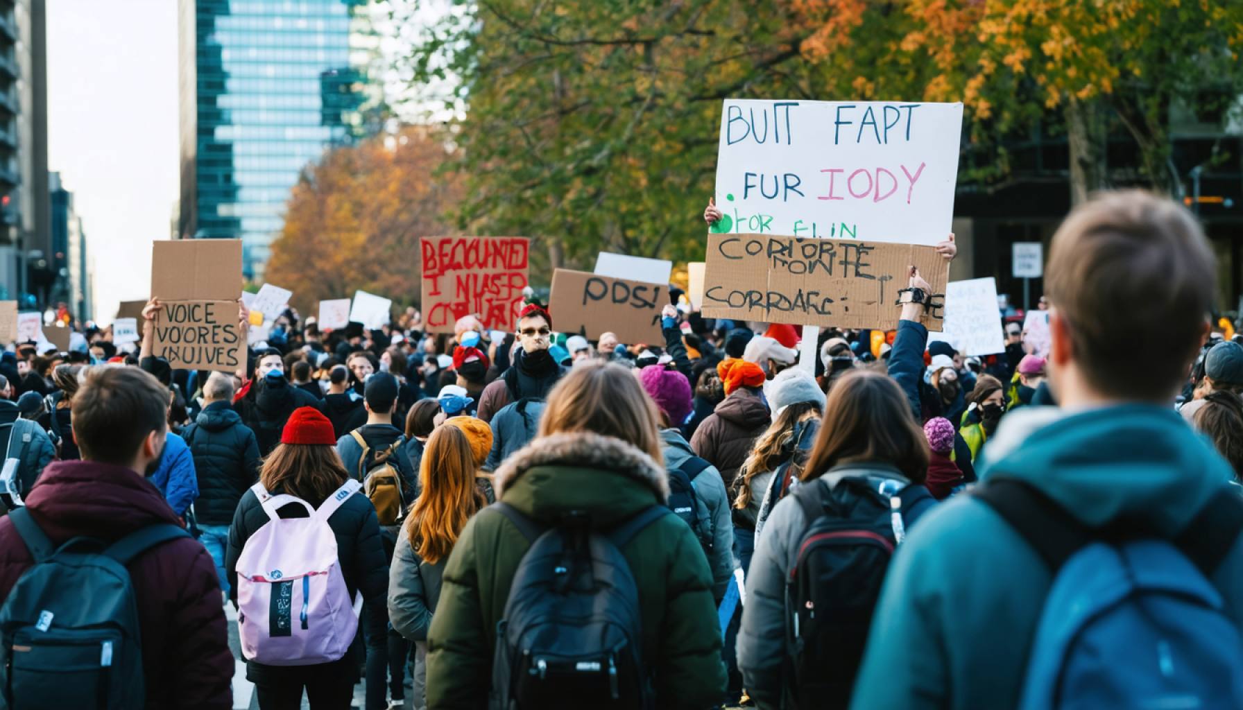 Defiant Voices on Fourth Plain: Vancouver’s Peaceful Protesters Stand Firm Against Corporate Power